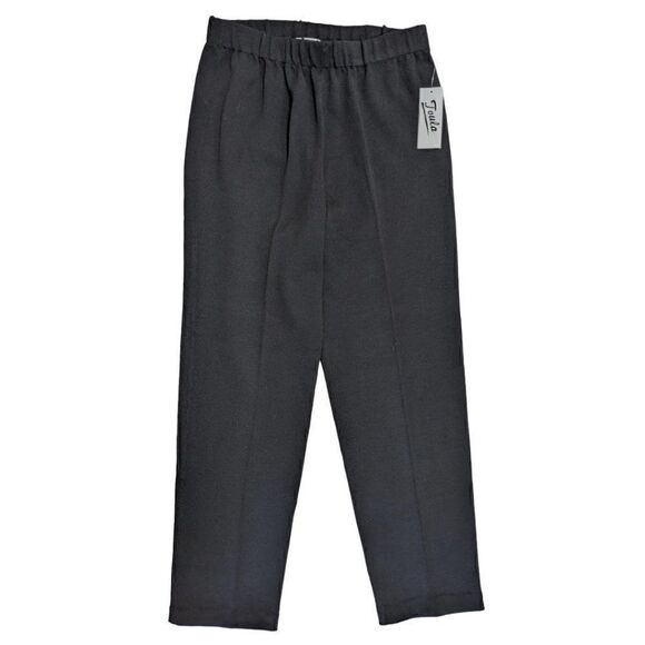 NWT TOULA Women's Black Wool Blend Textured Hand Knit Stretch Pants Size 10 - Picture 1 of 6